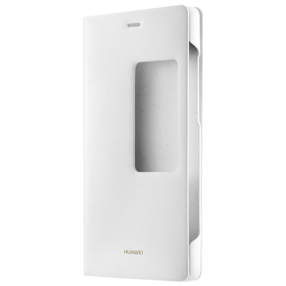 HUAWEII Cover custodia a libro Flip View per Huawei P8 bianco